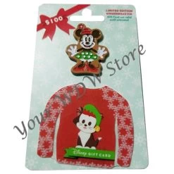 Disney Gift Card And Pin Combo - 2017 Holiday Series - Minnie Mouse