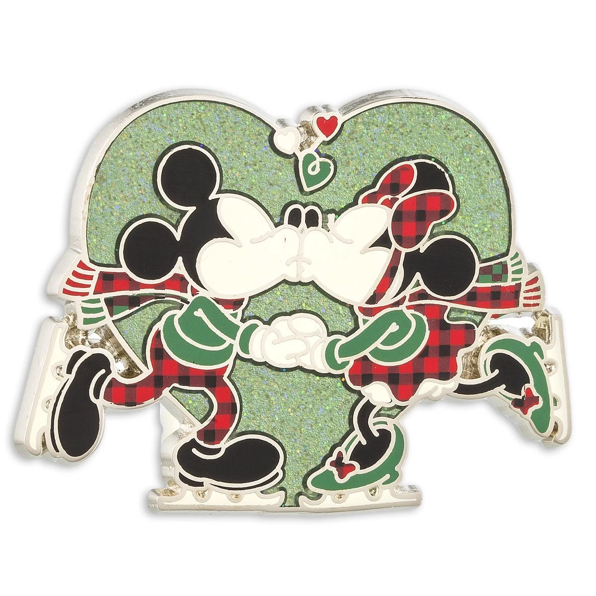 Disney Holiday Pin - Mickey And Minnie Kiss