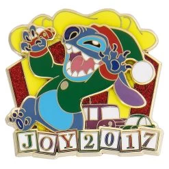 Disney Holiday Pin - 2017 Stitch - Joy 2017