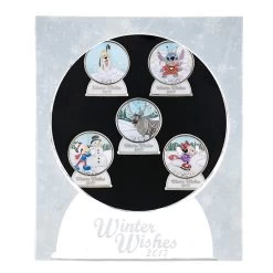 Disney Winter Pin - 2017 Winter Wishes - Box Set Of 5 Pins