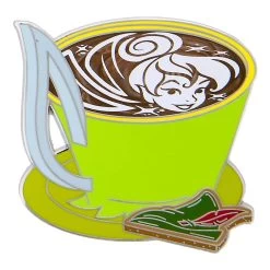 Disney Latte With Character Pin - #05 Tinker Bell