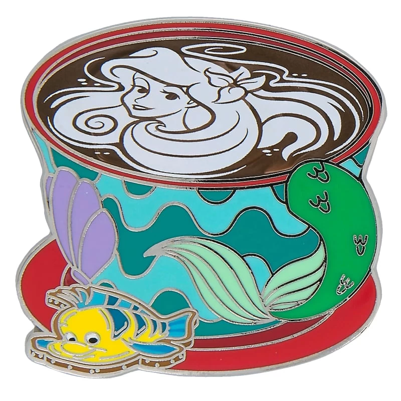 Disney Latte With Character Pin - #11 Ariel