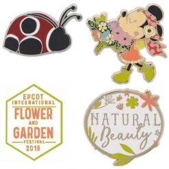 Disney 4 Pin Set - 2018 Epcot Flower And Garden Festival - Minnie