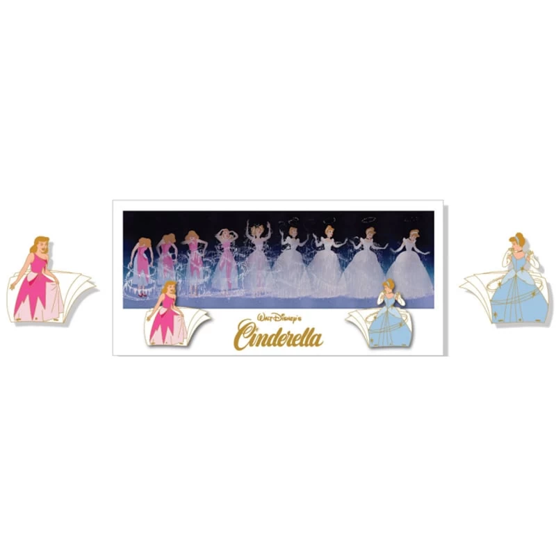 Disney Animation Celebration Pin - Cinderella 2 Pin Set 7 Litho