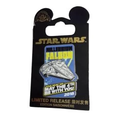 Disney Star Wars Pin - Millennium Falcon"May The 4th Be With You" 2018