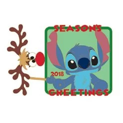 Disney Holiday Pin - 2018 Season's Greeting Stitch