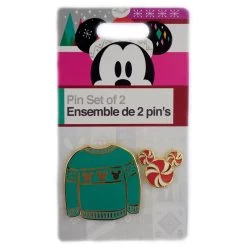 Disney 2 Pin Set - 2018 Ugly Sweater 2-Pin Set - Green Sweater