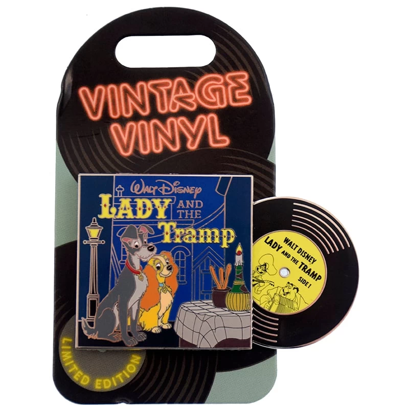 Disney Vintage Vinyl Pin - #04 Lady And The Tramp - Image 2