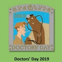 Disney Doctors' Day Pin - 2019 Atlantis Milo And Dr Sweet