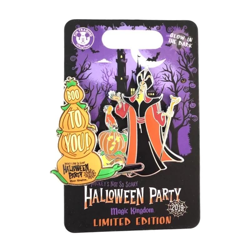 Disney Pin - Jafar Villain - MNSSHP 2019 - Glow In The Dark Slider - LE