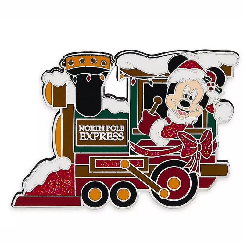 Disney Pin - Santa Mickey Mouse Train Locomotive