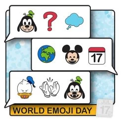 Disney Pin - Celebrate Today - 07 World Emoji Day 2020 Mickey And Friends