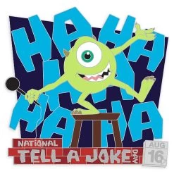 Disney Pin - Celebrate Today - 08 National Tell A Joke Day 2020 - Mike Wazowski