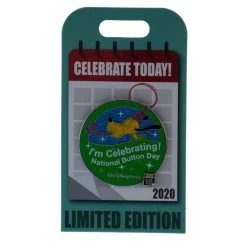 Disney Pin - Celebrate Today - 11 -Pluto - National Button Day Nov. 16