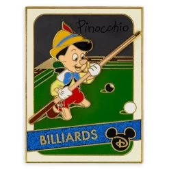 Disney Pin - Trading Cards - 04 Pinocchio Billiards