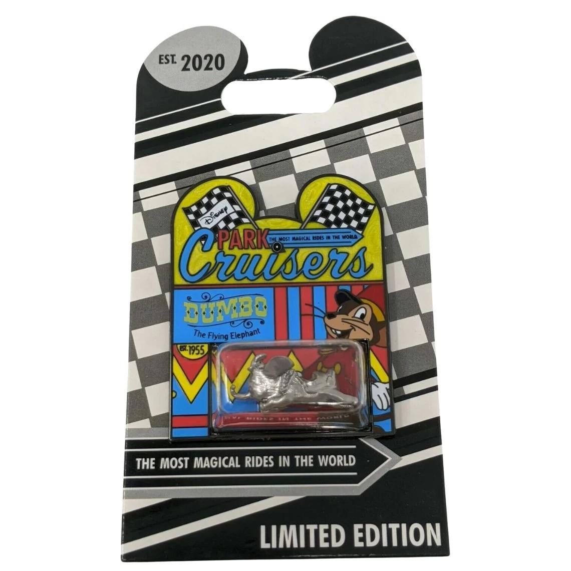Disney Pin - Disney Park Cruisers - 12 Dumbo - Timothy Mouse