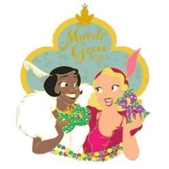 Disney Mardi Gras Pin - 2020 - Tiana & Charlotte LaBouff