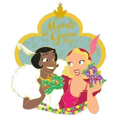 Disney Mardi Gras Pin - 2020 - Tiana & Charlotte LaBouff