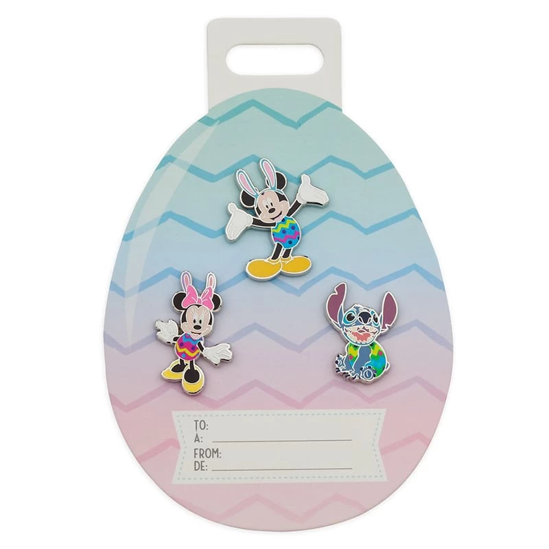 Disney Pin - Easter 2020 Gift Set 2020 - Mickey Minnie And Stitch - Limited Edition