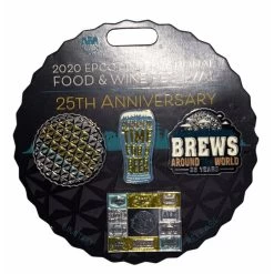 Disney Food And Wine Festival Pin - 2020 Four Pin Set - 25th Anniversary - Brews Around The World