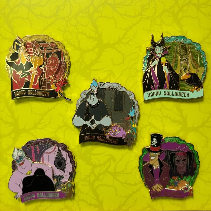 Disney Pin Set - Happy Halloween 2020 - Villains Lairs - Image 2