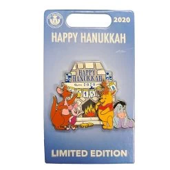 Disney Hanukkah Pin - 2020 - Winnie The Pooh, Kanga, Roo, Eeyore, And Piglet