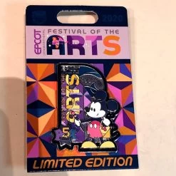 Disney Pin - Epcot Festival Of The Arts 2021 Logo - Mickey Mouse