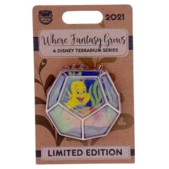 Disney Pin - Terrarium Series - Where Fantasy Grows - Little Mermaid - Flounder