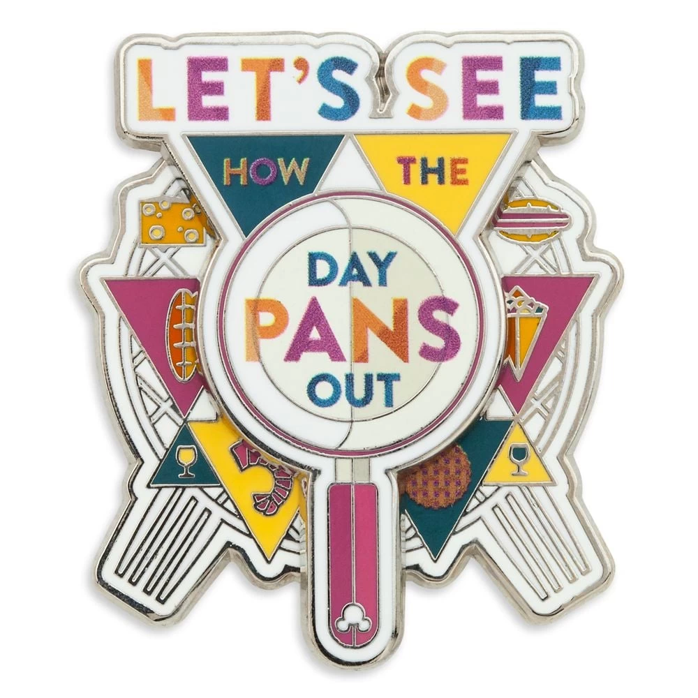 Disney Pin - 2022 Epcot Food And Wine Let's See How The Day Pans Out