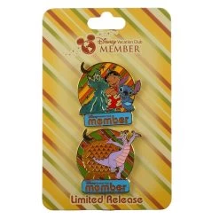 Disney Pin Set - Disney Vacation Club - Lilo And Stitch And Figment