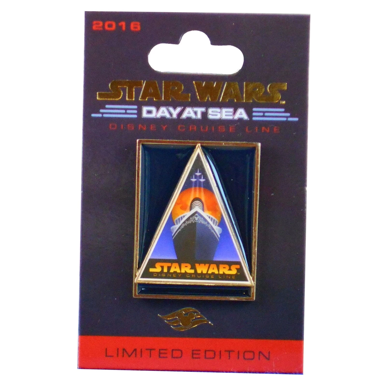 Disney Pin - Disney Cruise Line - Star Wars Day At Sea - Triangle Ship Poster
