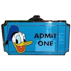 Disney Mystery Pin - Admit One Ticket Pass - Donald Duck