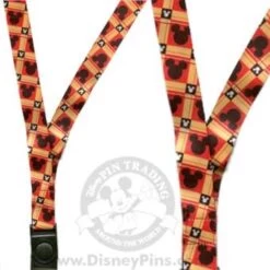 Disney Lanyard - Mickey Mouse Plaid Pattern
