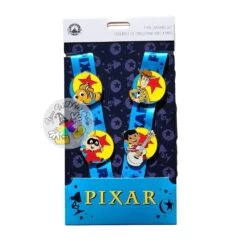 Disney Pin Starter Lanyard - Disney Pixar Characters - Lanyard With 4 Pins
