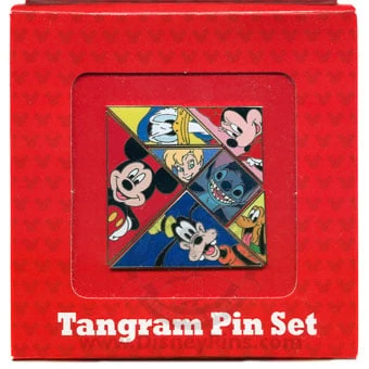 Disney Boxed Set - Tangram Pin Set - Mickey Mouse And Friends