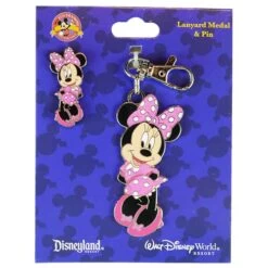 Disney Lanyard Medal And Pin Set - Minnie Mouse