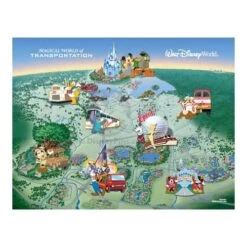 Disney Pursuit Illustration - Magical World Of Transportation