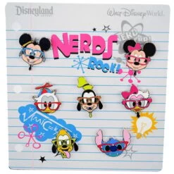 Disney 7 Pin Booster Set - Mickey And Friends - Nerds Rock Faces
