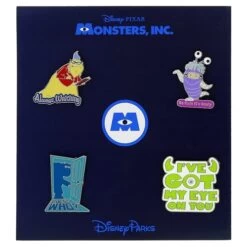 Disney Monsters Inc Pin Set - Sayings & Quotes