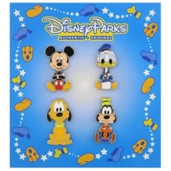 Disney 4 Pin Booster Set - Mickey And Friends Big Head Art Booster Set