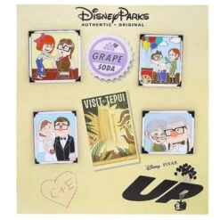 Disney 4 Pin Booster Set - Carl And Ellie Thru The Years