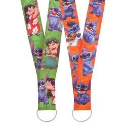 Disney Lanyard - Lilo And Stitch - Extra Wide Reversible Lanyard