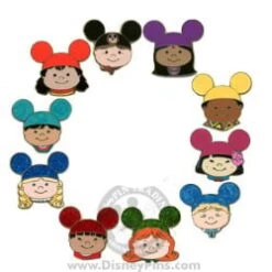 Disney Mystery Tin - It's A Small World Kids - COMPLETE 10 Pin SET