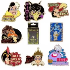 Disney Mystery Pin Set - Villains Quotes - SINGLE PIN - CHOICE