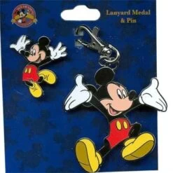 Disney Lanyard Medal And Pin Set - Mickey Mouse
