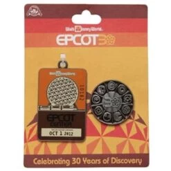Disney Lanyard Medal And Pin - Epcot 30th Anniversary