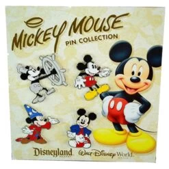 Disney 4 Pin Booster Set - Mickey Mouse Through The Years