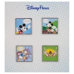 Disney 4 Pin Booster Set - Comic Strip - Mickey And Friends