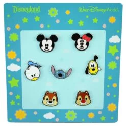 Disney 7 Pin Booster Set - Mickey & Friends Cutie Character Faces