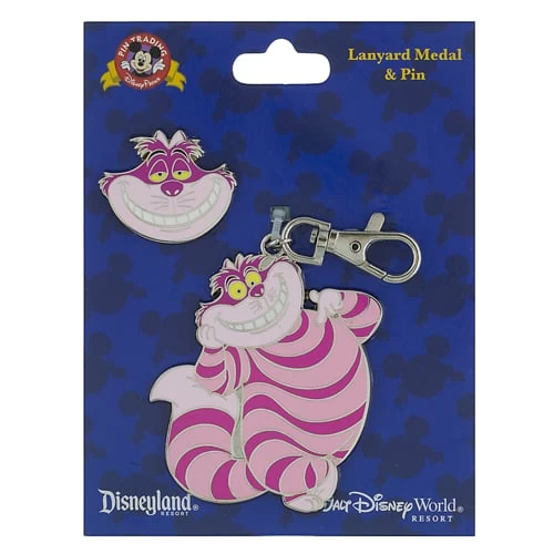 Disney Lanyard Medal And Pin Set - Cheshire Cat - Image 2